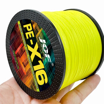 JOF 16-Strands Fishing Line 300M/100M Japan 16X Braided Wear Resistant 25~200LB Multifilament PE Line for Carp Fishing Wire