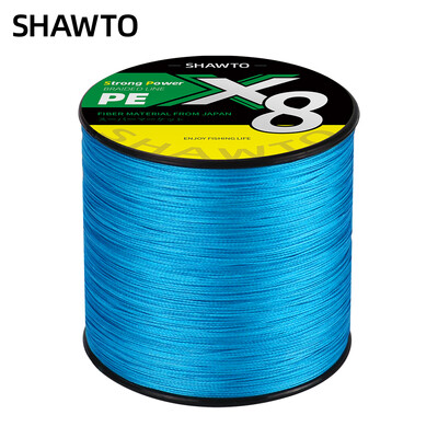 Shawto X8 Strong 300M 1000M 8 Strand Weaves PE pleteni strun za pecanje Multifilament 8 upletena žica 14LB 20LB 30LB 50LB 100LB