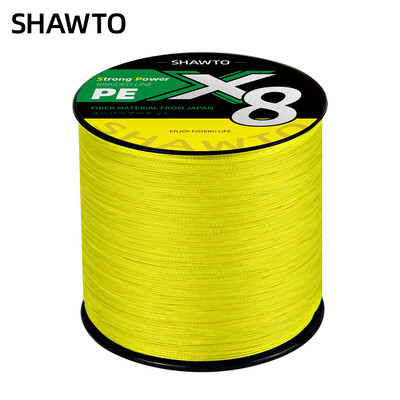 Shawto X8 Strong 300M 1000M 8 Strand Weaves PE pleteni strun za pecanje Multifilament 8 upletena žica 14LB 20LB 30LB 50LB 100LB