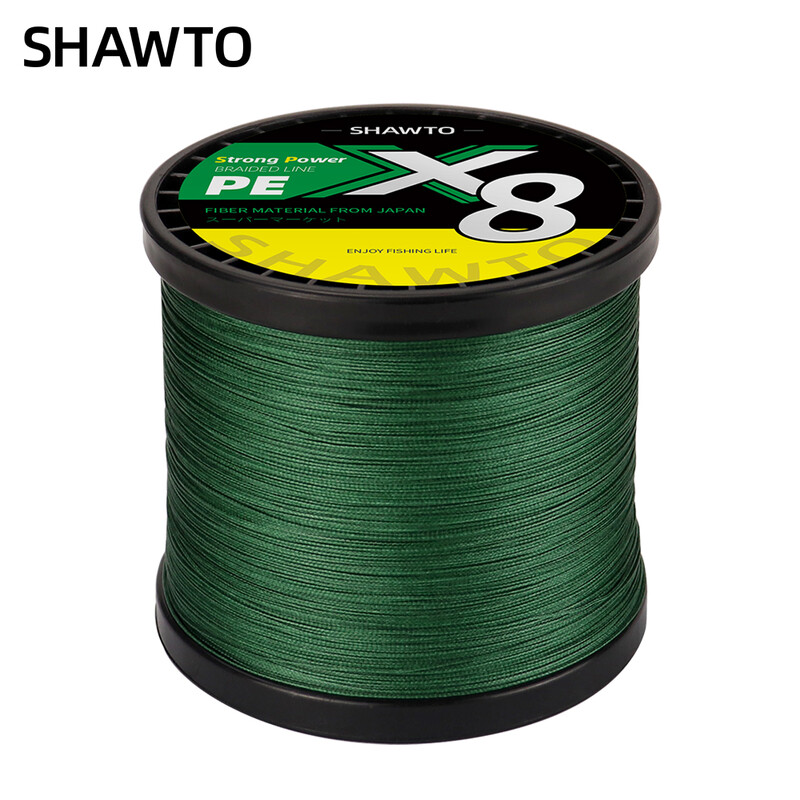 Shawto X8 Strong 300M 1000M 8 Strand Weaves PE pleteni strun za pecanje Multifilament 8 upletena žica 14LB 20LB 30LB 50LB 100LB