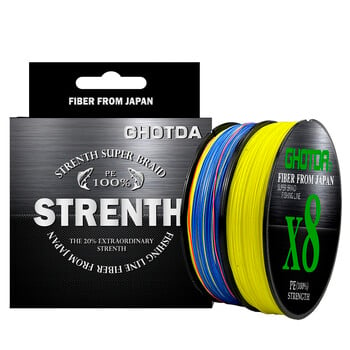 GHOTDA Multifilament Fishing Line Peche Sea Spinning Fishing Line X8 Fishing Trip Accessories 100M 13,2-78LB