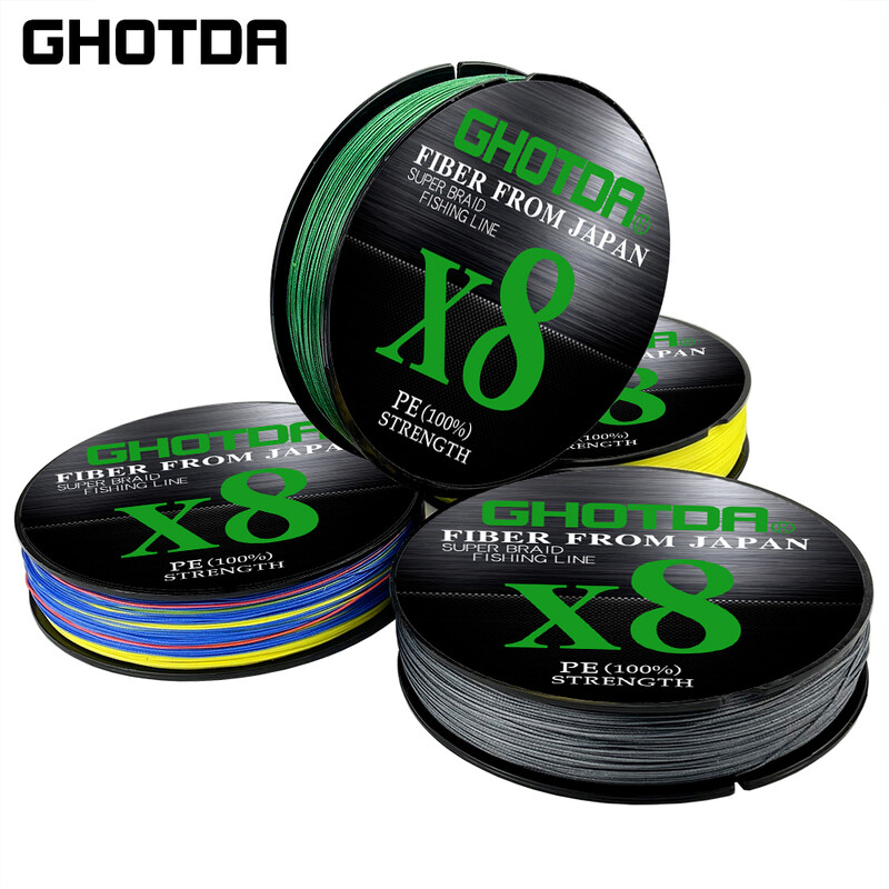 GHOTDA višenitna struna za ribolov Peche Sea Spinning struna za pecanje X8 Dodaci za pecanje 100M 13,2-78LB