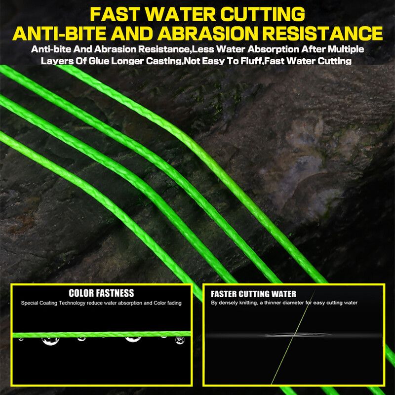 Konac za pecanje od 9 niti NOVO Pleteni PE za Jezersko more 300M 100M 100% višestruki konop Čvrsta glatka morska voda Šaranska žica 20LB-80LB