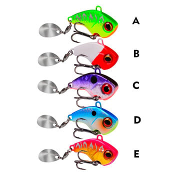 1 τεμ Περιστρεφόμενο Jig Metal VIB Spoon Spinner Fishing Lures 6g-28g Δόνηση Σκληρό Δόλωμα για Bass Pike Χειμερινό εργαλείο ψαρέματος με πάγο