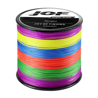 JOF 8 Strands Braided Fishing Line 1000M 500M 300M 100M Multifilament Carp Fishing Japanese Braided Wire Supplies PE Line