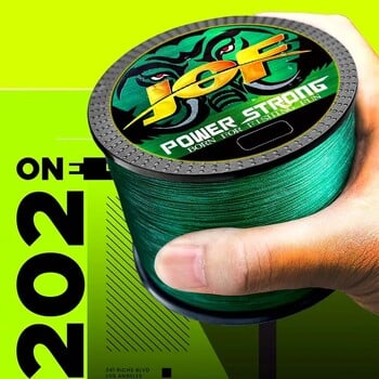 JOF Braided Fishing Line 8 Strands 100M 300M 500M PE Multifilament Wire Strong Japan Cord for Carp Accessories