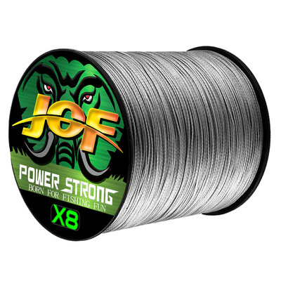 Pletený rybársky vlasec JOF, 8 prameňov, 100 m, 300 m, 500 m, PE viacvláknový drôt, silný japonský kábel pre príslušenstvo na kaprárov