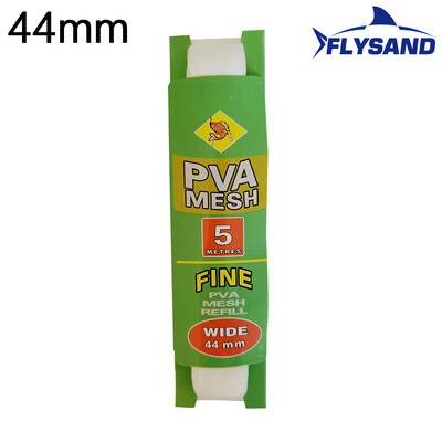 FLYSAND 5m PVA horgászháló PVA horgásztáska hálós vízben oldódó háló ponty horgász etető csapda csali hálók horgászeszközök 25/37/44 mm