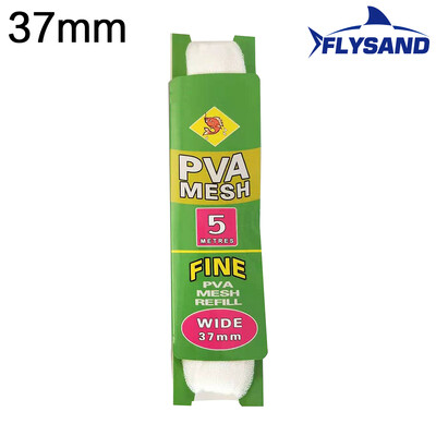 FLYSAND 5m PVA horgászháló PVA horgásztáska hálós vízben oldódó háló ponty horgász etető csapda csali hálók horgászeszközök 25/37/44 mm