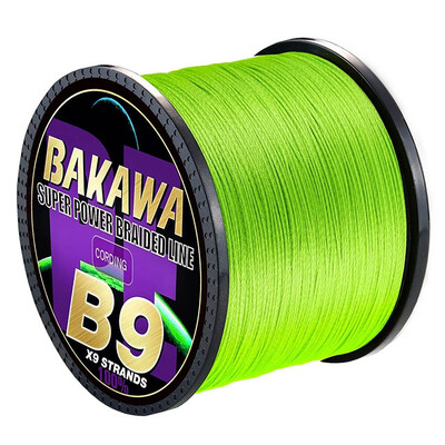 BAKAWA pletena struna za pecanje s 9 niti 300M 500M 1000M Japanska multifilamentna Pe žica za slanu vodu Izdržljiva pletena niti