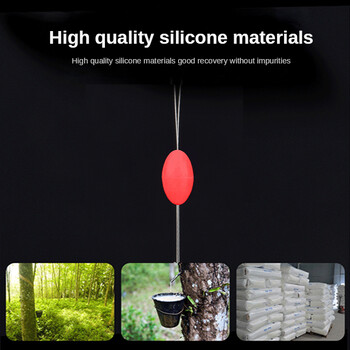 300pcs/lot Silicone Space Bean Stopper 1.0-8.0# Professional Fishing Float Anti-Strand Fishing Line Stopper Fishing Bobber Float