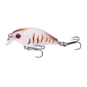 1 бр. Crankbait Minnow риболовна примамка 45 mm 4 g воблери Изкуствена твърда примамка Плаваща примамка за лаврак Пластмасови риболовни принадлежности за риба