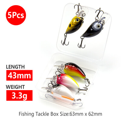 Banshee 28mm 2g Mini Crankbaits Ribolovni tonući vobler za štuku/trolling Rattling Baits Set Smuđ Ribolovni mamac Umjetno tvrdi