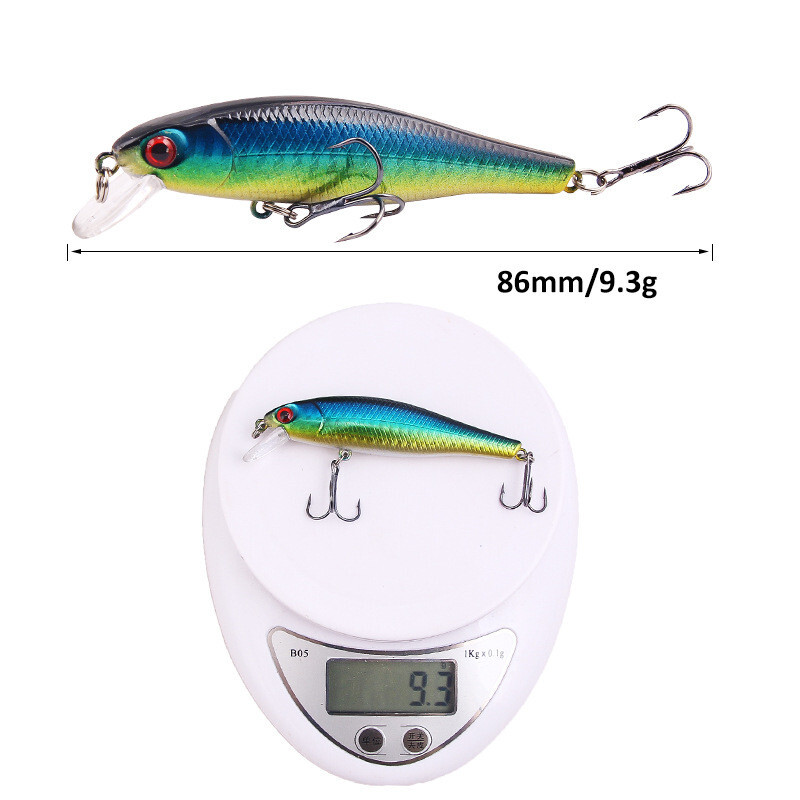 1 ks plávajúce rybárske návnady na ryby, wobblery na ryby, 8,5 cm, 9,2 g, umelý plast, tvrdá návnada, ostrieže, šťuky, crankbait, rybárske potreby