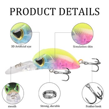 Japan Hot Model Floating Minnow Fishing Lures 5,5cm 4g Long tongue Jerkbait Bass Pike Carkbait Wobblers Professional Hard Bait