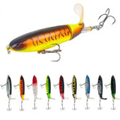 Top Water Fish Bait Huabo Popper Umjetni mamac za ribu Hard Plow Soft Spinning Tail Oprema za pecanje Riblji mamac 13g/15g/35g