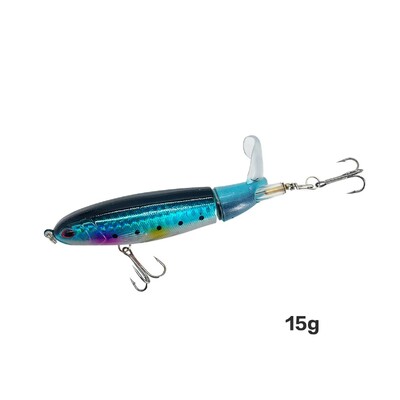 Top Water Fish Bait Huabo Popper Umjetni mamac za ribu Hard Plow Soft Spinning Tail Oprema za pecanje Riblji mamac 13g/15g/35g