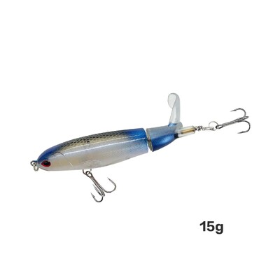 Top Water Fish Bait Huabo Popper Umjetni mamac za ribu Hard Plow Soft Spinning Tail Oprema za pecanje Riblji mamac 13g/15g/35g