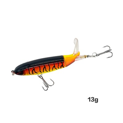 Top Water Fish Bait Huabo Popper Umjetni mamac za ribu Hard Plow Soft Spinning Tail Oprema za pecanje Riblji mamac 13g/15g/35g