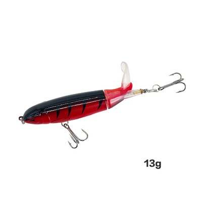 Top Water Fish Bait Huabo Popper Umjetni mamac za ribu Hard Plow Soft Spinning Tail Oprema za pecanje Riblji mamac 13g/15g/35g