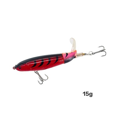 Top Water Fish Bait Huabo Popper Umjetni mamac za ribu Hard Plow Soft Spinning Tail Oprema za pecanje Riblji mamac 13g/15g/35g
