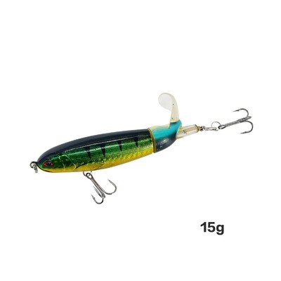 Top Water Fish Bait Huabo Popper Umjetni mamac za ribu Hard Plow Soft Spinning Tail Oprema za pecanje Riblji mamac 13g/15g/35g