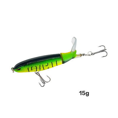 Top Water Fish Bait Huabo Popper Umjetni mamac za ribu Hard Plow Soft Spinning Tail Oprema za pecanje Riblji mamac 13g/15g/35g