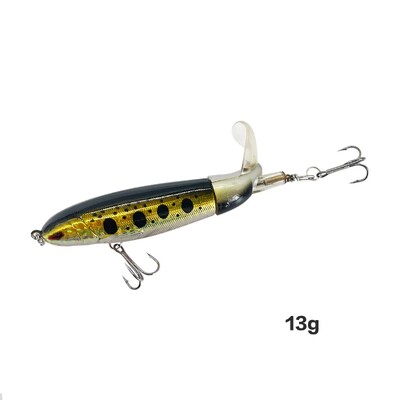 Top Water Fish Bait Huabo Popper Umjetni mamac za ribu Hard Plow Soft Spinning Tail Oprema za pecanje Riblji mamac 13g/15g/35g