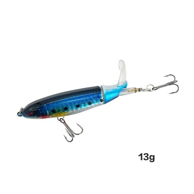 Top Water Fish Bait Huabo Popper Umjetni mamac za ribu Hard Plow Soft Spinning Tail Oprema za pecanje Riblji mamac 13g/15g/35g