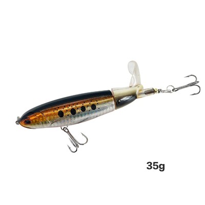 Top Water Fish Bait Huabo Popper Umjetni mamac za ribu Hard Plow Soft Spinning Tail Oprema za pecanje Riblji mamac 13g/15g/35g