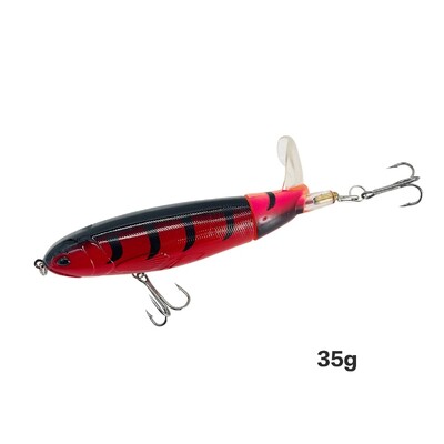 Top Water Fish Bait Huabo Popper Umjetni mamac za ribu Hard Plow Soft Spinning Tail Oprema za pecanje Riblji mamac 13g/15g/35g