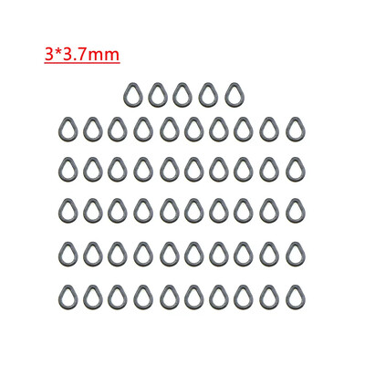 55 komada Dodaci za pecanje šarana Chod Rig Ring Swivels Okrugli prsten Snap Snap Swivels za šaranske udice Link Stop alati Terminal Tackle