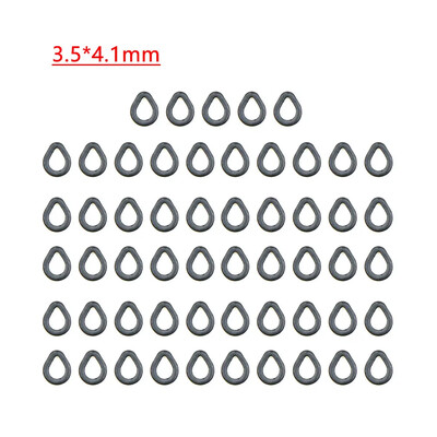 55 komada Dodaci za pecanje šarana Chod Rig Ring Swivels Okrugli prsten Snap Snap Swivels za šaranske udice Link Stop alati Terminal Tackle