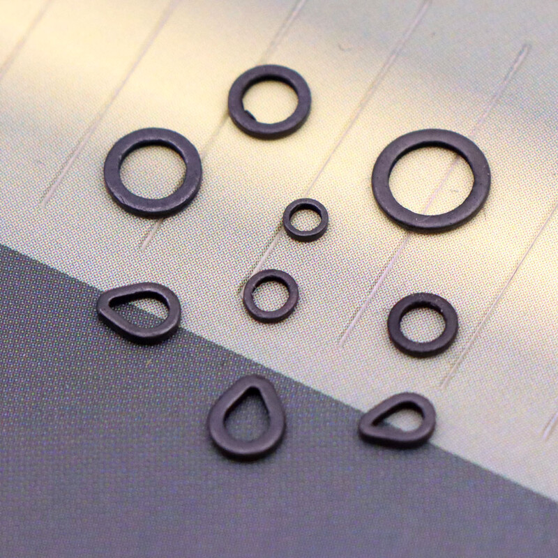 55 komada Dodaci za pecanje šarana Chod Rig Ring Swivels Okrugli prsten Snap Snap Swivels za šaranske udice Link Stop alati Terminal Tackle