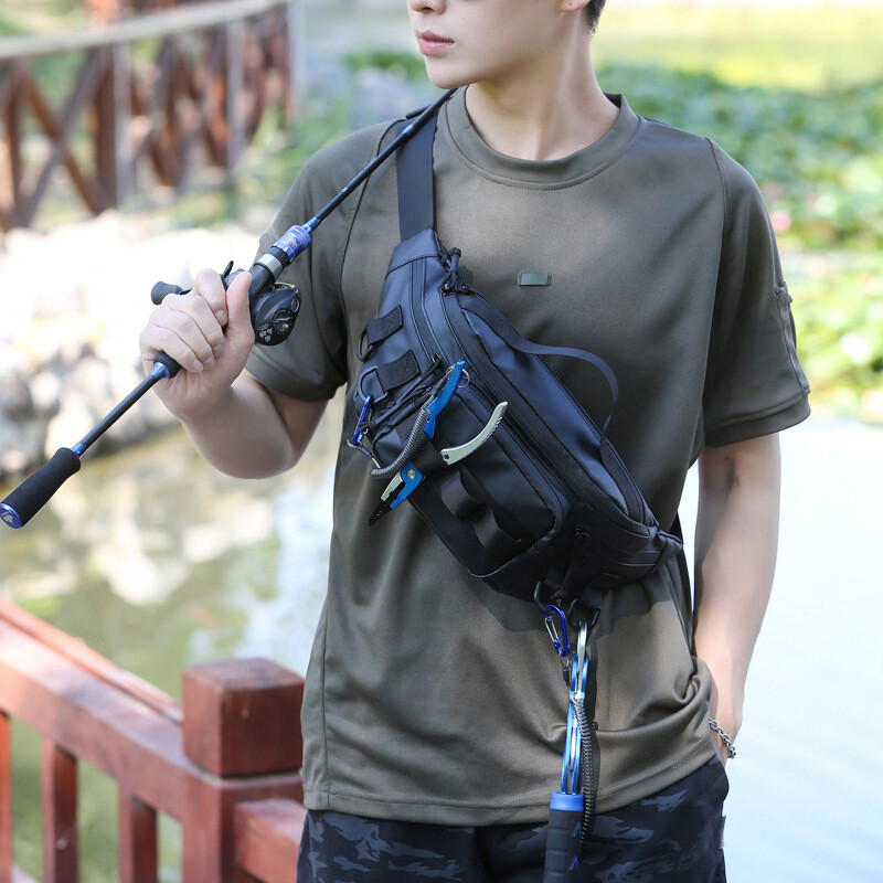 Torba za ribolov, ruksak za kampiranje oko struka, prsa, pribor za pecanje, mamac, pribor za muškarce, vanjske Molle torbe na rame za putovanja, torba za lovni pribor