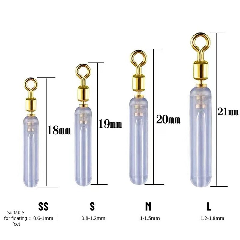 50 vnt. Anti-mazginiai silikoniniai vario galvutės plūdinės atramos Žvejyba plūdine žvejyba plūdės sukamieji Boia plūdiniai vamzdžiai žvejybos reikmenys