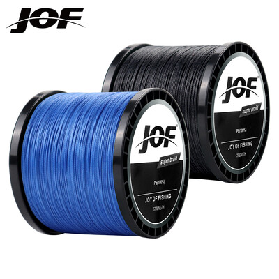 JOF 4 Strands Braided Fishing Line Super Strong 10-82LB Japanese Multifilament PE Braid Fishing Wire 300M 500M 1000M Carp Line