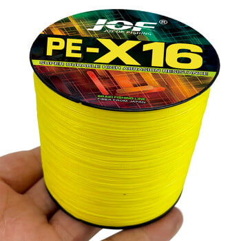 JOF 16 Strands Braided Anti-Bite Fishing Line 100M 300M Multifilament Japanese Braided Wire Carp Fishing Accessories PE Line