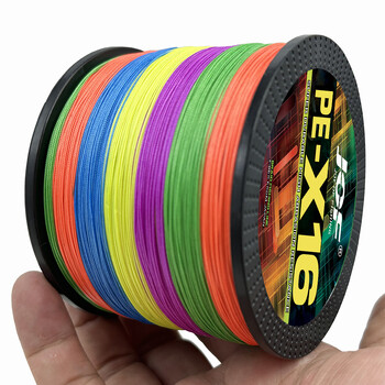 JOF 16 Strands Braided Anti-Bite Fishing Line 100M 300M Multifilament Japanese Braided Wire Carp Fishing Accessories PE Line