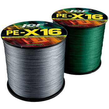 JOF 16 Strands Braided Anti-Bite Fishing Line 100M 300M Multifilament Japanese Braided Wire Carp Fishing Accessories PE Line