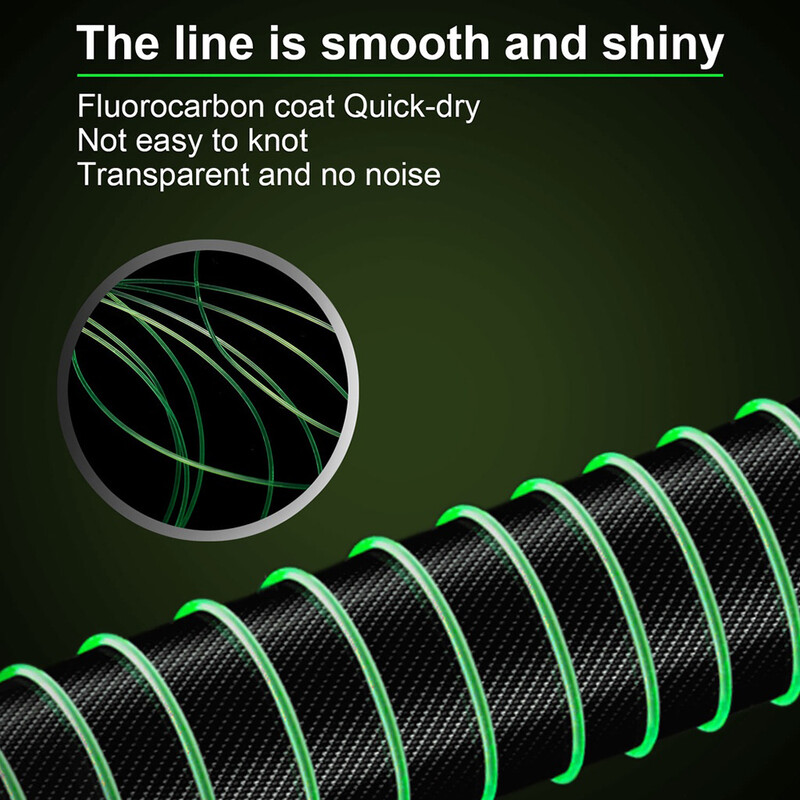 ThornsLine 3000M 1000M ribolovni konac 0,13 mm-0,47 mm 4LB-39LB Proces obrade fluorougljičnog premaza Ugljična površina Najlonske molekule