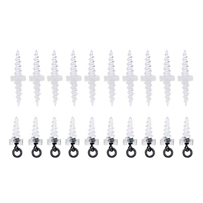 20 komada pribora za pecanje šarana iskačući plutajući mamac Boilie vijci s prstenom Okretna dlaka Oprema udica Karika za zaustavljanje Perle za šaranski pribor