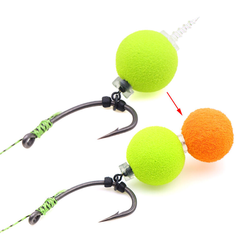 20 komada pribora za pecanje šarana iskačući plutajući mamac Boilie vijci s prstenom Okretna dlaka Oprema udica Karika za zaustavljanje Perle za šaranski pribor