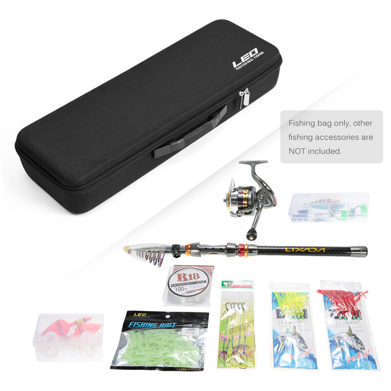 Prijenosna torba za pecanje Torbica otporna na udarce Štap za pecanje Rola Torba za nošenje Pribor za pecanje Torba za organizator za pohranu pribora za pecanje Pribor za ribolov