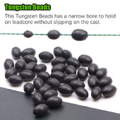 10 komada pribora za pecanje šarana Volfram svemirske perle za olovnu jezgru Bezolovna prednja udica za ribolov Terminal oprema za pribor