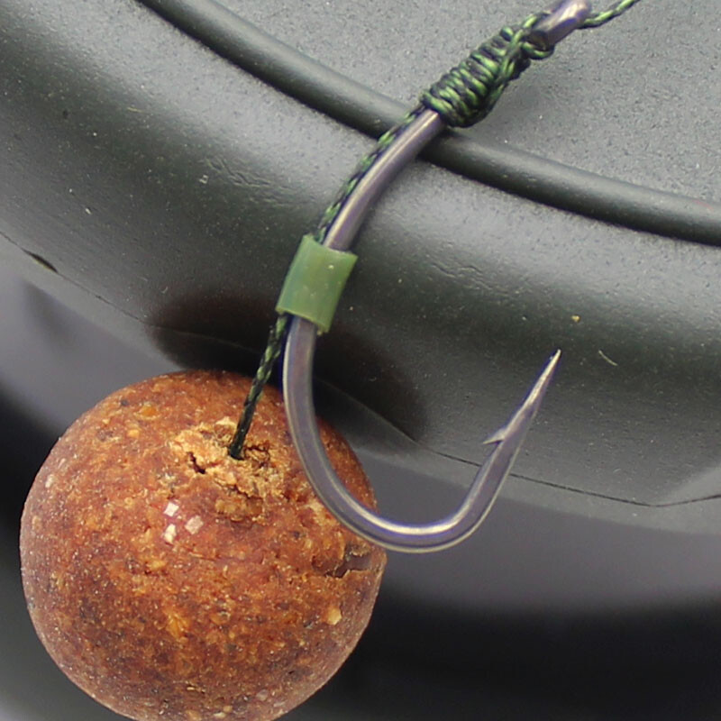 Udice za šaran presvučene PTFE-om od 30 KOM. Udice od visokougljičnog čelika, sive bodljikave zakrivljene drške, oštre udice za šarane