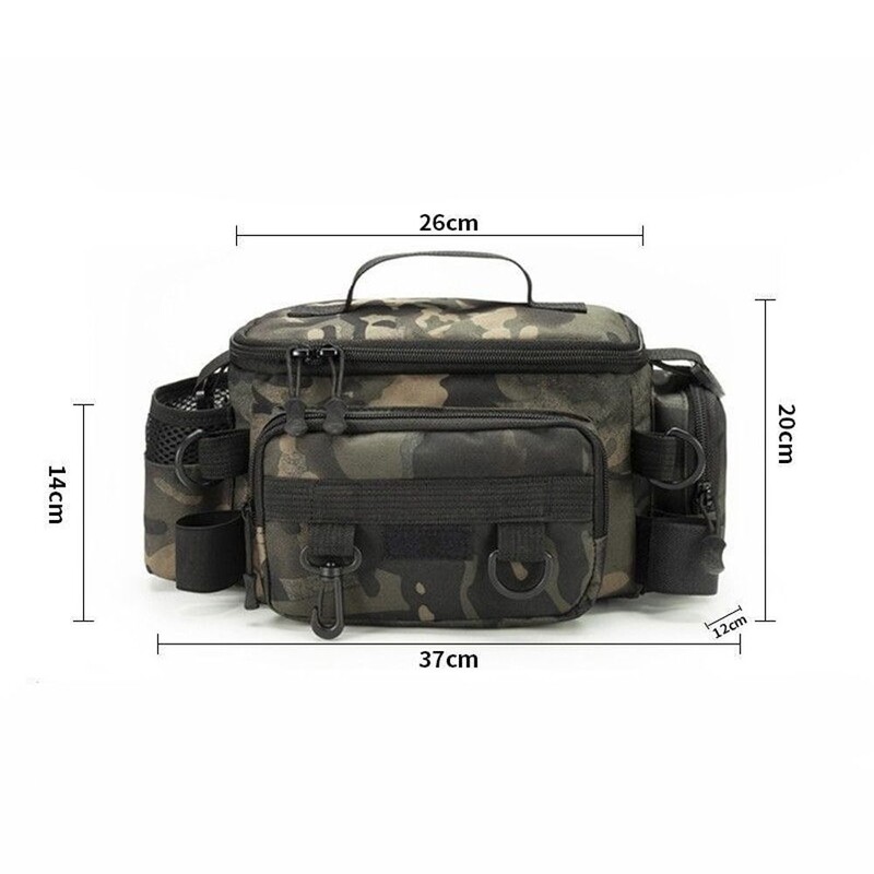 Tašky na rybárske náčinie, ľadvinka, rybárske návnady, krabička na vlasec, úložné doplnky, vonkajšie kempingové tašky cez rameno
