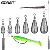 Drop Shot Weight 5PCS/Lot Ribolov Sudak 3.5g 5g 7g 10g 14g 20g Tube Bullet Quick Štap Plumb Visic Olovo Okretni Dropshot Utezi