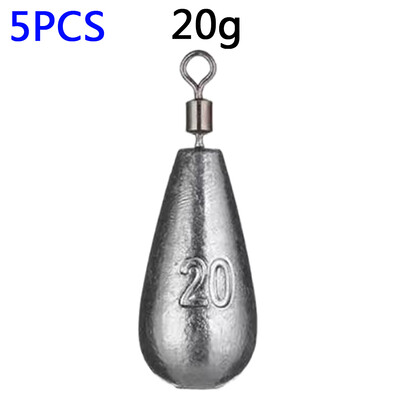 Drop Shot Weight 5PCS/Lot Ribolov Sudak 3.5g 5g 7g 10g 14g 20g Tube Bullet Quick Štap Plumb Visic Olovo Okretni Dropshot Utezi
