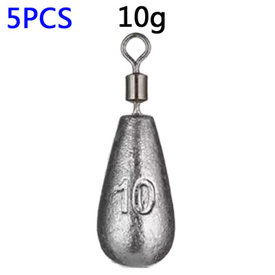 Drop Shot Weight 5PCS/Lot Ribolov Sudak 3.5g 5g 7g 10g 14g 20g Tube Bullet Quick Štap Plumb Visic Olovo Okretni Dropshot Utezi